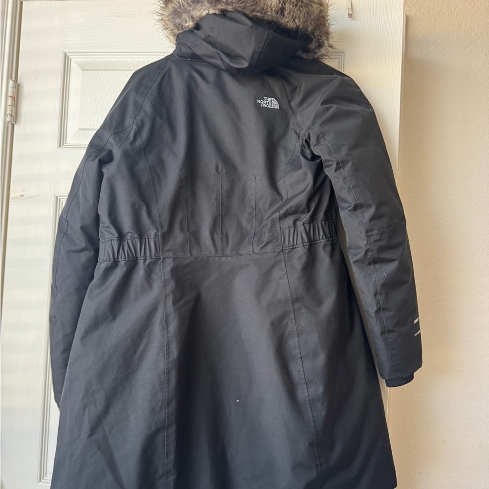 The North Face Black Winter Coat with Fur Trim
